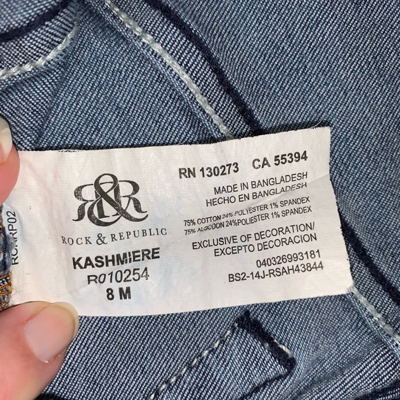 Rock & Republic Women’s Skinny Jeans - Size 8 - Picture 11 of 13